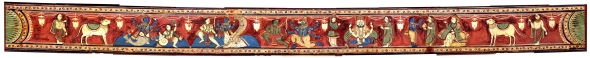 Cinco avatares de Vishnu - Matsya, Kurma, Varah, Narashima e Vamana