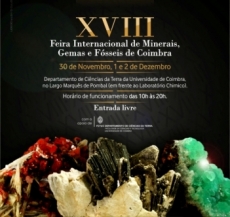 XVIII FEIRA INTERNACIONAL DE MINERAIS, GEMAS E F&Oacute;SSEIS DE COIMBRA